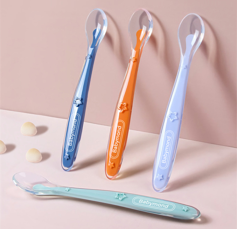 RainbowEase Silicone Baby Spoon
