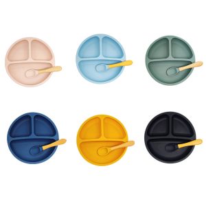 Colorful Sectioned Baby Plate