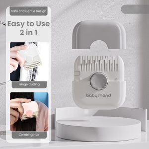 AuraComb Baby Hair Comb and Fringe Trimmer