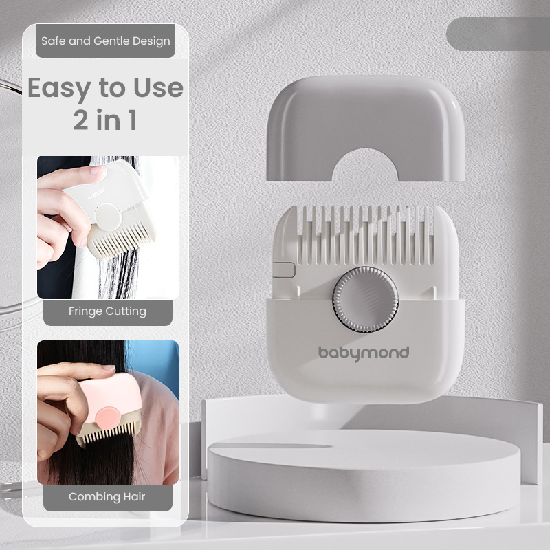 AuraComb Baby Hair Comb and Fringe Trimmer